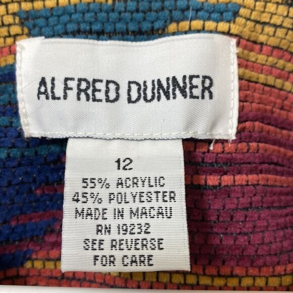 VTG Alfred Dunner tapestry Aztec Southwestern Print Blazer jacket cardigan 12 - Picture 2 of 12